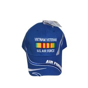 Vietnam Veteran U.S. Air Force Blue Adjustable Hat NEW
